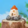 Adornos Creativos Amor Pueblo Marino Casa Pequeña de Arcilla Accesorios de Decoración Micro Paisaje Adornos de Casa Pequeña de Resina