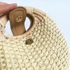 Bolsa de Palha Trançada Bolsa de Rattan Bolsa Portátil Feminina Bolsa de Concha Bolsa Trançada Novo Estilo Bolsa Tecida à Mão de Pérola Shahe Laizhou Verão