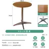 Juego de Mesa y Sillas para Cafetería de Té con Leche y Postres Famosos en Internet, Mesa Cuadrada de Madera Maciza Estilo Vintage para Uso Comercial