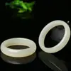 Pulsera de Jade Blanco Waimeng para Mujer Pulsera Plana de Jade Blanco Pulsera de Imitación de Jade Hetian Pulsera Waimeng para Mujer