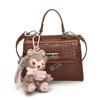Bolso Kelly de Mano Retro Nicho para Mujer 2025 Nuevo Estilo Coreano Color Puro Casual Bolso con Cierre Texturizado Moda Bolso Cruzado