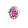 Anillo de Cristal con Degradado Arcoíris Ai Yu Anillo de Dedo Ajustable Artículo Popular Transfronterizo de Transmisión en Vivo Europeo y Americano Venta al por Mayor S5022317