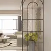 Divisória de Vidro Changhong Estilo Creme Entrada da Sala de Estar Vidro com Padrão de Água Banheiro Tela de Aço Inoxidável de Ferro