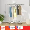 Secador de Roupas de Aço Inoxidável de Poste Único Piso Suporte Dobrável Quarto Varanda Doméstico Telescópico Rack de Pendurar Roupas Frescas Haste