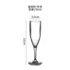 Copa de vino tinto de plástico transparente de 150 ml, copa de champán acrílica resistente a caídas, copa de cóctel para el hogar.