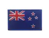 Taizhen en stock Oceanía Nueva Zelanda Brazalete de velcro reflectante IR bandera de calavera Velcro Hoja sello de moral