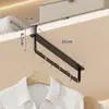 Barra de Colgar para Armario Estrecho Montada en la Parte Superior, Barra Horizontal sin Taladro, Colgador de Ropa para Dormitorio, Colgador Vertical para Armario, Colgador Delgado Debajo del Armario