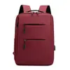 Mochila homens e mulheres usb recarregável wear-resistant mochila 15,6 polegadas de lazer de negócios viagem computador saco impresso logotipo impresso