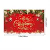 Telón de Fondo Navideño Nuevo Transfronterizo Banner Temático Feliz Navidad Decoración de Escena de Fiesta Bandera Colgante