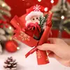 Buquê de Natal Presente Buquê de Sabão Papai Noel Véspera de Natal Presente Criativo para Namorada Atacado