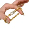 Pulsera de Hebilla de Herradura Ojo de Gato Cepillado Electrochapada en Oro Real de 18K Pulsera de Lujo Ligero con Sentido de Alta Gama Pulsera Retro para Viajes Diarios para Mujer