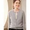 Nuevo Abrigo Cárdigan para Mujer Otoño/Invierno 2026, Cuello Redondo, Corte Holgado, Suave y Versátil, Suéter de Punto Trenzado