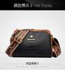 Bolsa de Ombro Feminina Nova Padrão Cor Sólida Bolsa Pequena Fashionável Versátil Transversal Bolsa Feminina Versátil Texturizada Bolsa de Mãe