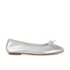 [Piel Genuina] Dos Alturas ~ Zapatos Planos de Ballet para Mujer de Piel de Cordero Francesa, Punta Cuadrada, Lazo, Tacón Grueso