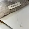 Collar con Colgante de Gota de Agua de Doble Capa Plata Brillante para Mujer, Diseño de Nicho, Moda Trendy, Estilo Sencillo para el Día a Día, Cadena Clavicular de Perlas de Arroz