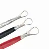 Atacado de fábrica raspador de língua de aço inoxidável revestimento da língua para mau hálito limpador cuidado ferramenta de limpeza raspador de língua oral