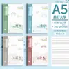 Cuaderno de Plástico con Cubierta Escolar Universitaria B5 para Exámenes de Secundaria y Preparatoria Inspirador A5 Engrosado Rayado en Inglés Cuaderno de Tareas Venta al por Mayor