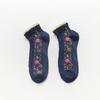 Botas nuevas de primavera y verano bajo el encaje de algodón vintage calcetines para mujer calcetines de barco florales pequeños calcetines para niños de primavera y verano