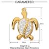 Pingente de estrela de diamante francesa, aço titânio, faça você mesmo, estrela do mar, borboleta, joias de aço inoxidável, colar com pingente de concha