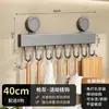 Estante de Almacenamiento con Ganchos para Pared de Cocina Seleccionados Cuidadosamente Estante de Almacenamiento Multifuncional Montado en Pared para Utensilios de Cocina Estante de Almacenamiento para Espátulas, Cucharas, Ollas Estante con Ganchos de Ventosa