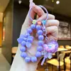 Llavero de Paleta con Cuentas Infundida en Aceite, Colgante de Cadena para Teléfono de Coche con Arena Líquida, Decoración para Bolso de Pareja, Pequeño Regalo al por Mayor