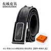 Cinturón de Piel de Hueso de Cocodrilo para Hombre Hebilla Automática de Acero Inoxidable con Guepardo Cinturón de Piel Genuina Casual de Negocios Ropa Interior Cinturón para Pantalones