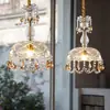Araña de Flor Murano para Sala de Estar 6 Lámpara de Cristal Francesa de Lujo Nuevo Lámpara para Vestíbulo Lámpara Acogedora para Dormitorio Sin Hierro