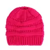 Chapéu de malha com abertura para rabo de cavalo masculino e feminino europeu e americano de outono e inverno, novo no ebay, chapéu pulôver de lã, quente para atividades ao ar livre, em estoque