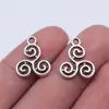 16x13mm 0.75g Plata Antigua Exportación Aliexpress Más Vendido Serie Geométrica Colgante Vórtice