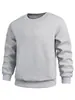 Comercio Exterior Transfronterizo Sudadera de Primavera y Otoño Amazon Color Sólido Manga Larga Cuello Redondo Superior para Jóvenes y de Mediana Edad Holgado Casual Camiseta Básica Moderna