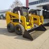Cargadora compacta de ruedas HT100, cabina de exportación, ingeniería, minicargadora, carretilla elevadora pequeña, cargadora de 100 caballos de fuerza