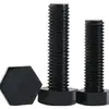Tornillos Externos Hexagonales de Plástico de Nylon Negro Aislados Retardantes de Llama Pernos de Plástico Tornillos Extendidos M3-M12