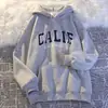 Moletom com capuz da moda estilo americano para homens, estilo vibe rua hip-hop ins outono e inverno, jaqueta com forro de fleece, roupa de casal