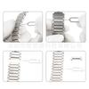 Para Apple Watch iwatch765 fivela original oficial 1:1 pulseira de metal de aço inoxidável destacável com botão de contas