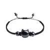 Pulsera de gato con cuentas para comercio exterior de Amazon, moderna y única, versátil para el uso diario, pulsera con cordón elástico, regalo de cumpleaños
