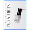 Motor de Engrenagem 5840-31ZY Turbina Sem-fim Micro Motor CC 12V 24V Alto Torque Ajustável