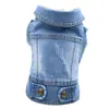 Ropa para Perros Teddy VIP Bixiong Patrón de Rasguños Retro Chaleco de Mezclilla Chaleco Personalizado Ropa para Mascotas Primavera y Otoño