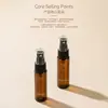Frasco de vidro para óleos essenciais com rolo de 16 fios, 5ml, 10ml, 15ml, frasco para embalagem de skincare vazio, disponível em estoque