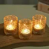 Taza de Vidrio para Velas con Patrón Repujado Retro Nueva Taza Vacía Transparente Espesada Portavelas de Aromaterapia para Dormitorio Botella de Adorno de Fragancia
