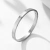 Pulseira de Casal Europeia e Americana Hot Sale Transfronteiriça Pulseira Romântica Xadrez Aço Titânio Formato de Ovo Fecho de Pressão Pulseira Padrão Xadrez para Homens