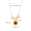 Nuevas joyas creativas artículos de comercio exterior collar de girasol de perlas temperamento femenino moda colgante de girasol