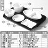 Prato de Melamina Xiangyuanmei Branco Imitação Porcelana Prato de Plástico Buffet Restaurante Fast Food Especial Conjunto de Acompanhamento