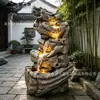 Directamente del fabricante: Fuentes de agua tipo cascada de estilo chino, agua circulante, rocallas de pie, fuentes y paisajismo decorativo para entradas y balcones - todo personalizable