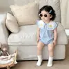 Mameluco de Bebé Verano Delgado Algodón Puro Transpirable Ropón para Casa para Bebés Niñas Mameluco Infantil de Manga Corta Ropa para Aire Acondicionado