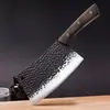 Cuchillo de cocina Longquan para picar y rebanar, mango de madera de ala de pollo, cuchillo afilado para mujer, puesto de venta caliente en ríos y lagos, cuchillo de cocina