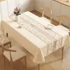 2026 Nuevo Estilo Mantel Impermeable, Resistente al Aceite, Resistente al Calor, Lavable, Cubierta Rectangular para Mesa, Tapete de Mesa, Lujo Ligero, Sensación de Alta Gama