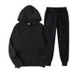 Conjunto de Sudadera Relajada para Hombre Transfronterizo 2025, Color Sólido, Ropa Deportiva Casual de Moda
