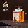 Botella de Copa de Vino Contenedor Sellado Doméstico Tarro para Vino Medicinal de Ginseng Tarro para Vino Tarro para Vino Blanco Botella Especial para Vino con Grifo