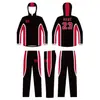 Conjunto de Roupa Esportiva Personalizada para Sublimação com Estampa Personalizada, Roupa Esportiva Casual para Grupos Escolares, Conjunto de Roupa de Performance com Zíper Completo