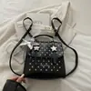 Mochila Retro College Estilosa para Mulheres 2026 Verão Nova Mochila de Bolinhas de Nicho Bolsa Diária para Estudantes
